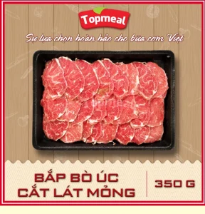 Bắp bò Úc cắt lát mỏng (350g) - Thích hợp với các món lẩu, bún, cà ri, nướng,... - [Giao nhanh TPHCM]
